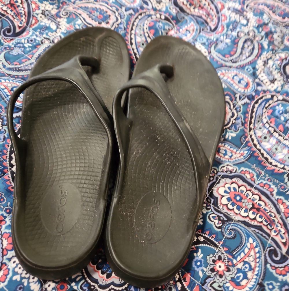 Black Flip Flops